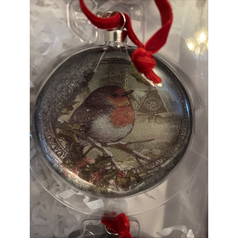 Vtg Limited Edition Glass Dome Ornaments Pottery Barn Twelve Days of Christmas - Picture 7 of 16